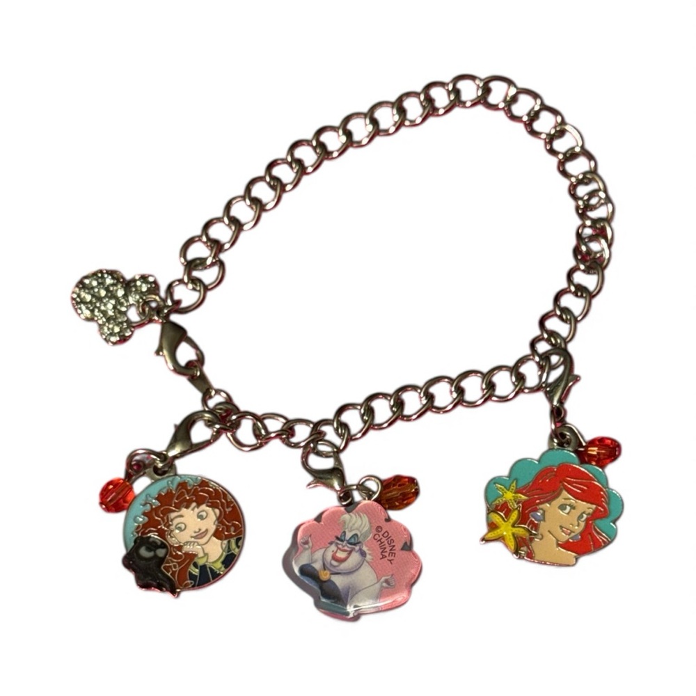 Disney Princess Charm Bracelet Little Mermaid and Merida